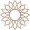 Ekena Millwork Daisy Wood Fretwork Pierced Ceiling Medallion, Cherry, 36"OD x 13 7/8"ID x 1/4"T CMWP36X36X0250DACH - alternate 5